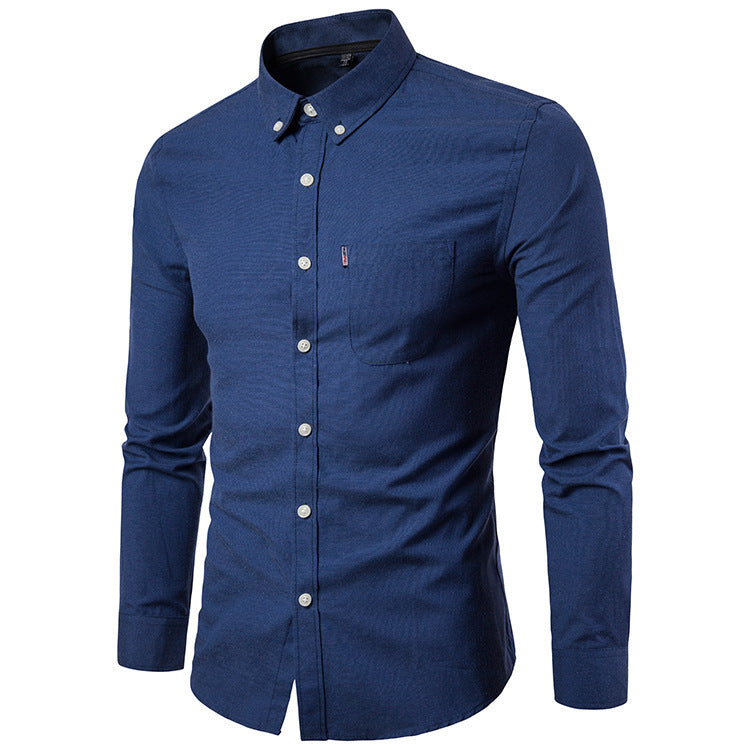 Men S Shirts Men Slim Long Sleeve Dress Shirt
